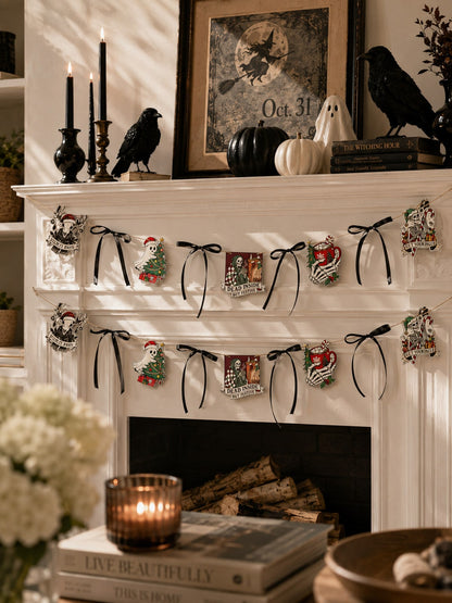 creepy Christmas skull ghost garland - photo 11