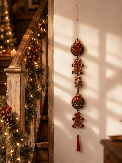 gingerbread candy cane hanging decor - photo 12