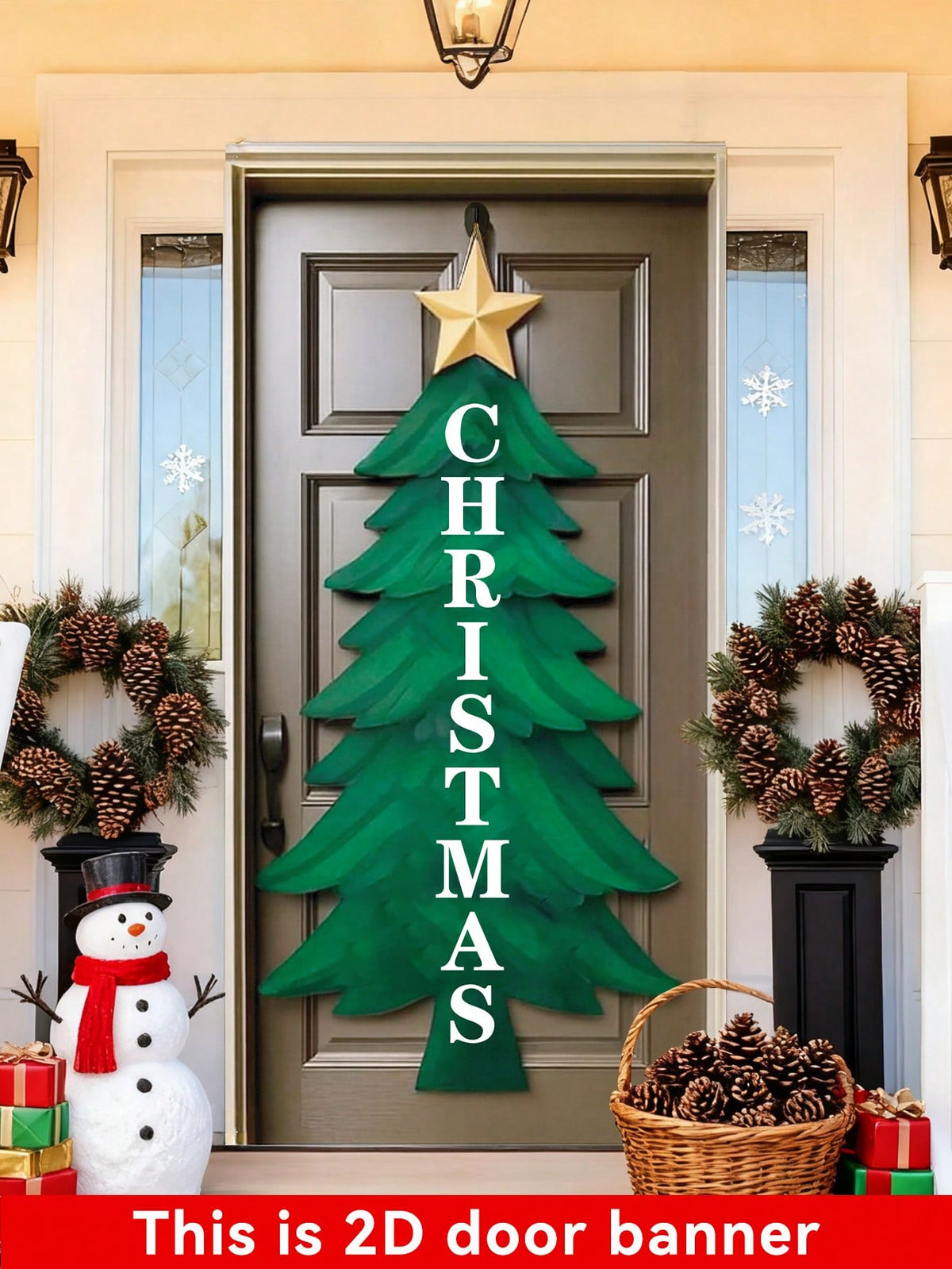 Christmas tree door banner - photo 10