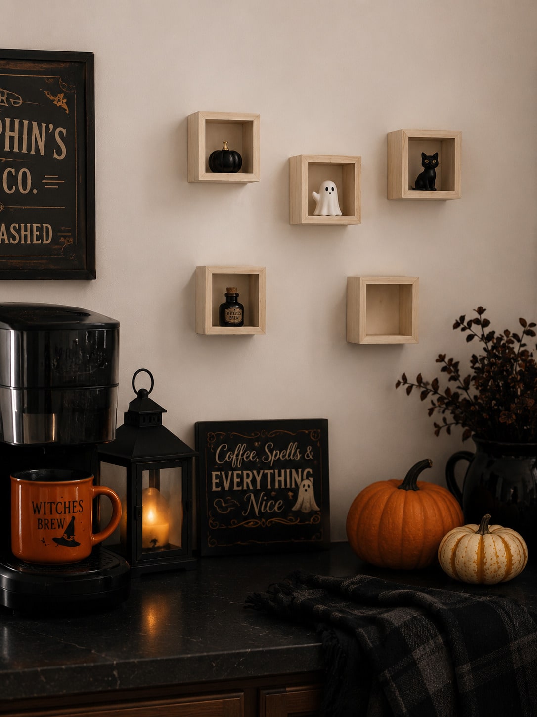 square wood shadow box shelf - photo 11