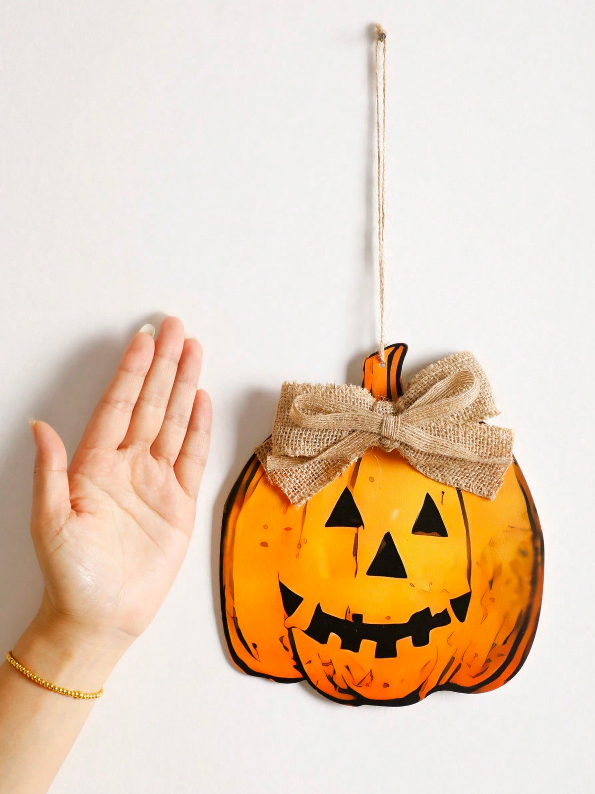 jack-o-lantern hanging sign - photo 11