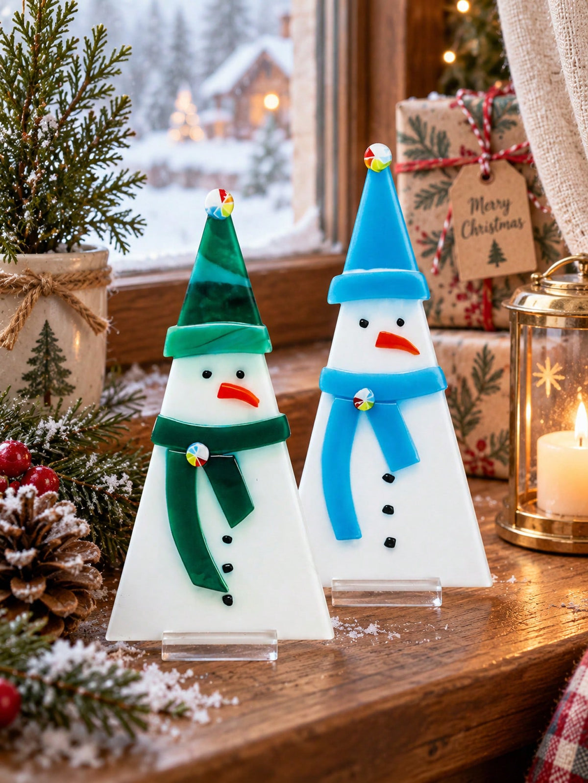 acrylic snowman tabletop decor - photo 11