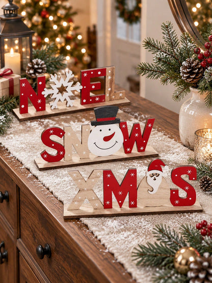 snowman letter tabletop sign - photo 11