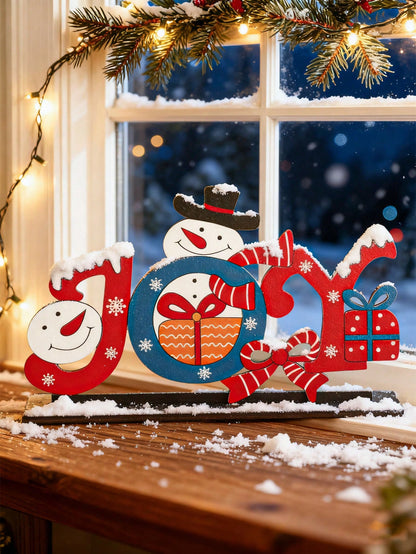 let it snow snowman tabletop sign - photo 11