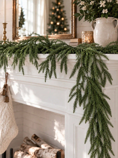 artificial pine Christmas garland - photo 12