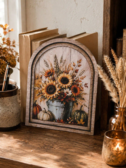 sunflower pumpkin arch sign - photo 11