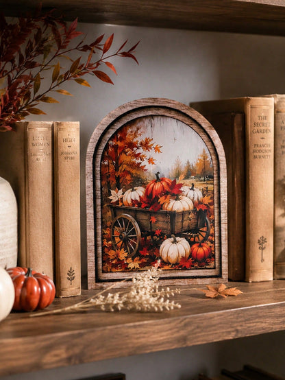 pumpkin wagon arch sign - photo 11