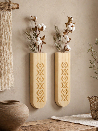 wood wall pocket vase - photo 11