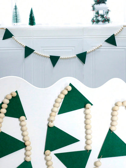 green felt pennant garland - photo 12