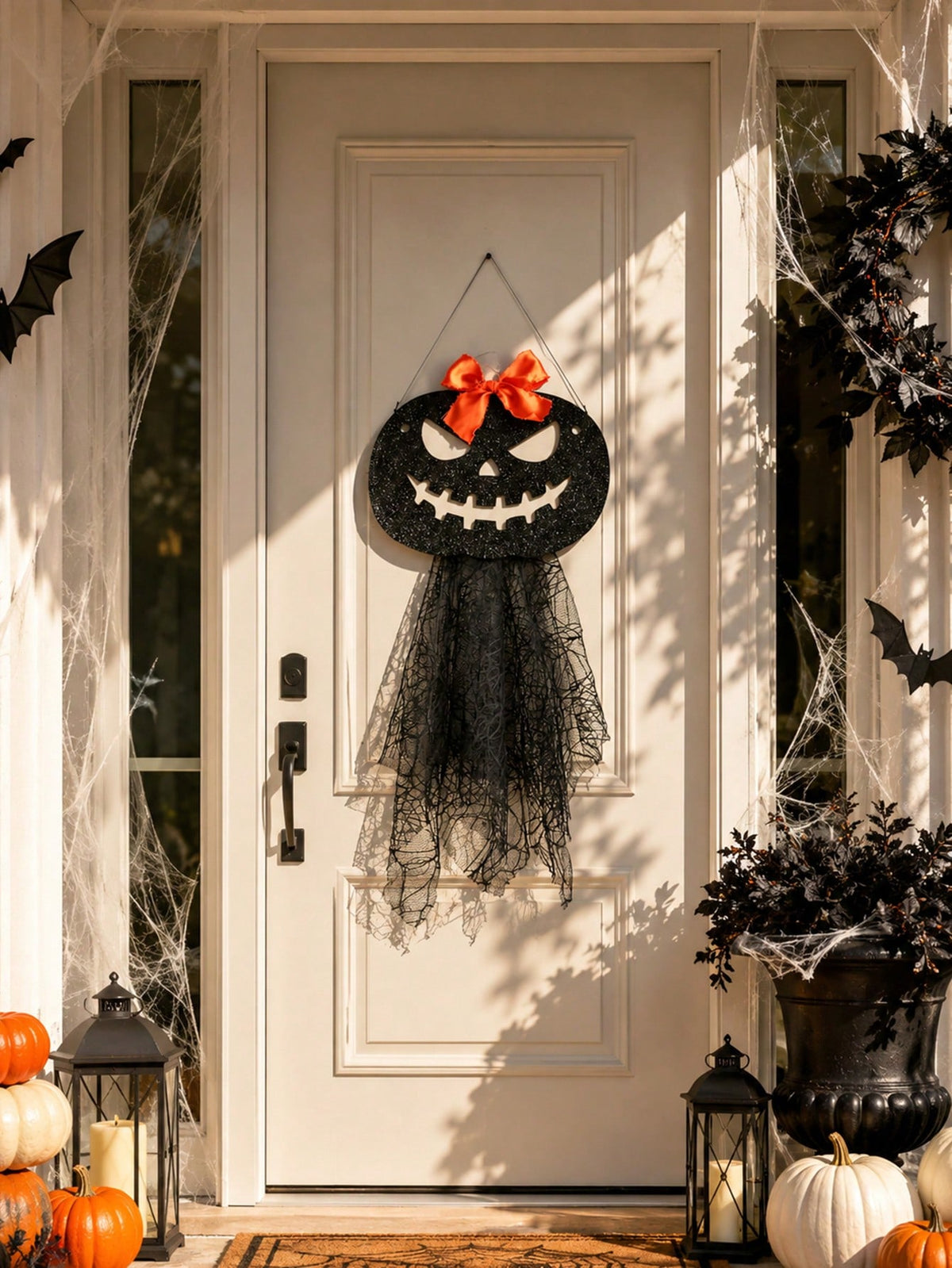 jack-o-lantern door hanger - photo 11