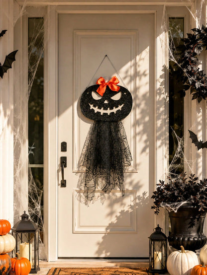 jack-o-lantern door hanger - photo 11