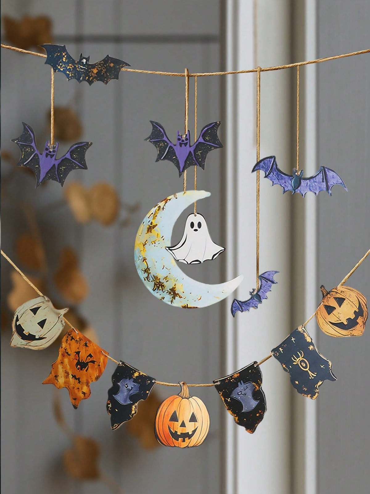 ghost pumpkin moon Halloween banner - photo 11