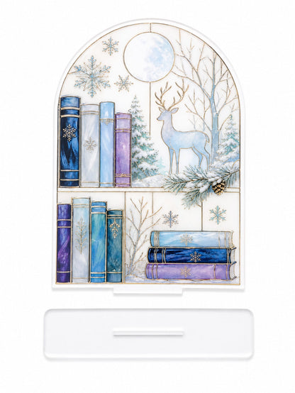 winter deer bookshelf plaque - photo 11