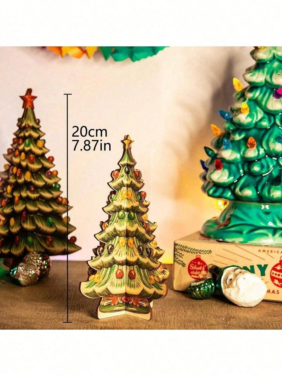 vintage ceramic look Christmas tree - Small option