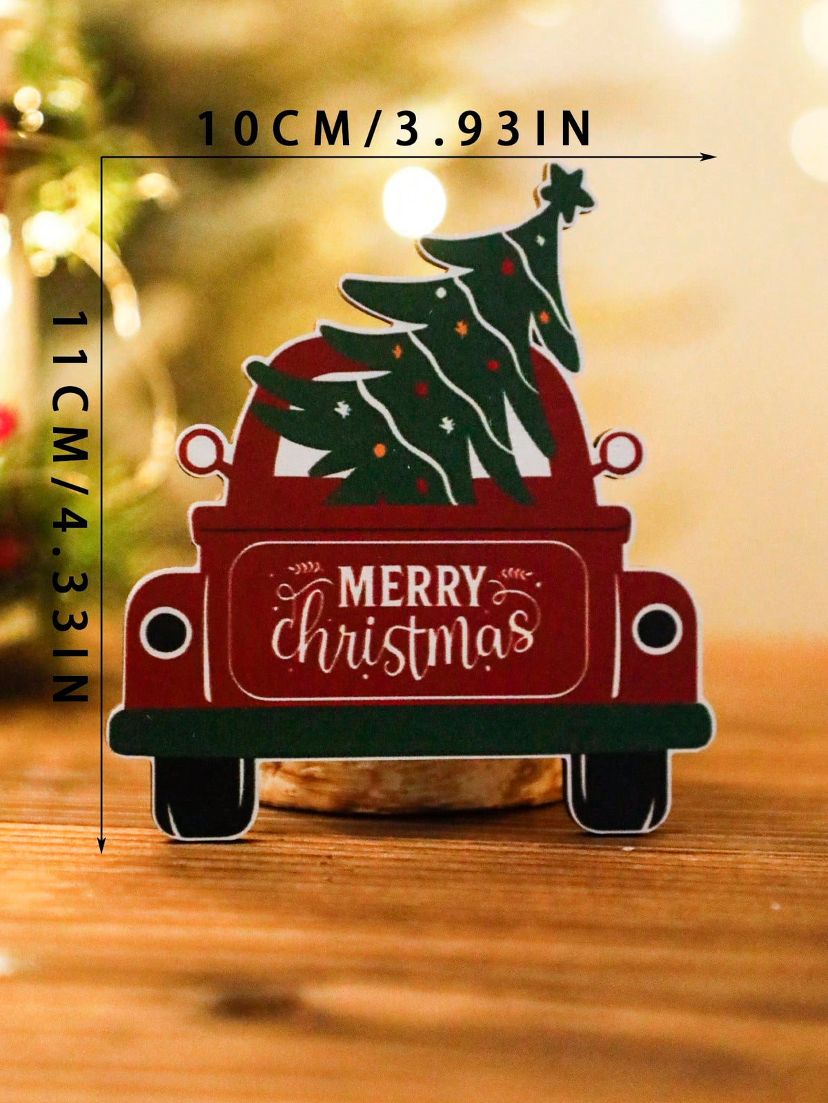 red truck Christmas tabletop sign - Red Truck option