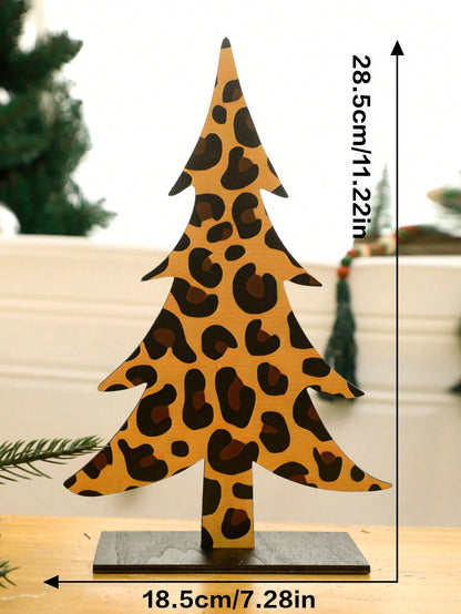 leopard print Christmas tree decor - Classic Leopard / Wide