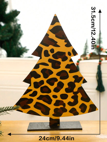 leopard print Christmas tree decor - Bold Leopard / Wide