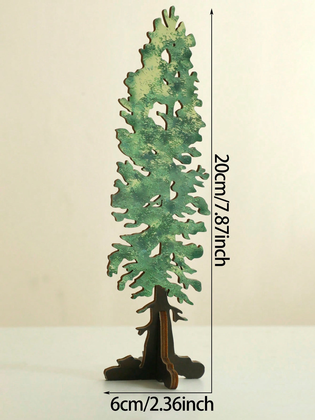 tree tabletop silhouettes - Green / Medium