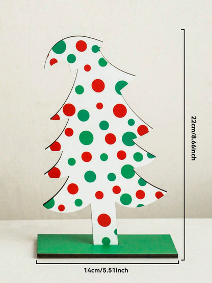 whimsical polka dot Christmas tree - White with Dots option
