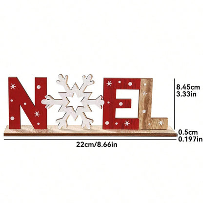 snowman letter tabletop sign - NOEL option