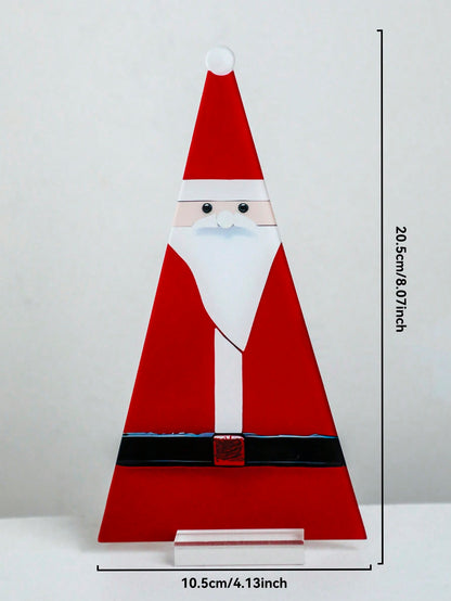 stained glass look Santa tabletop - Santa option