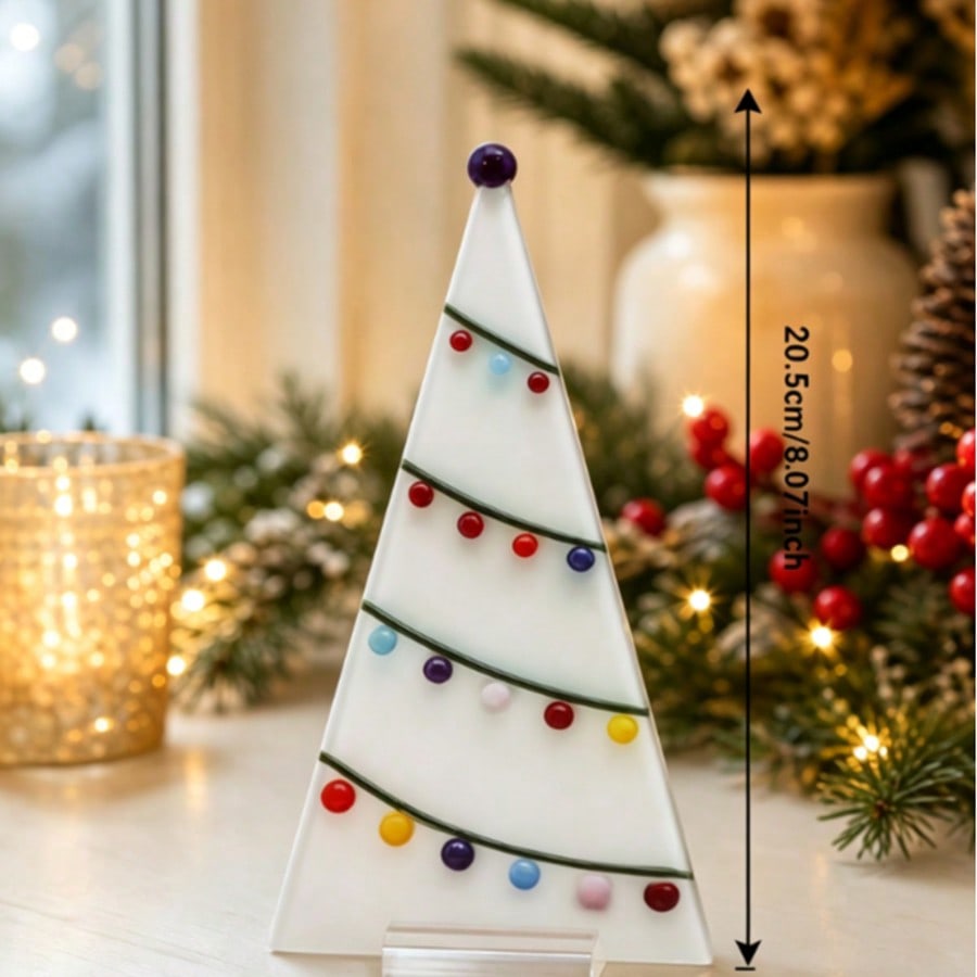 stained glass look Santa tabletop - Christmas Tree option