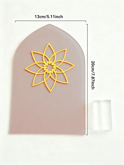 Islamic arch tabletop plaque - Star (Blush)