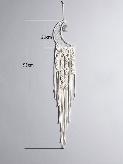 moon star macrame wall hanging - Moon option