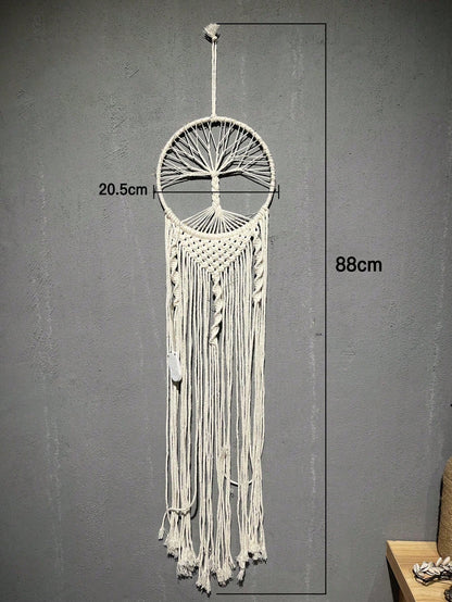 tree of life macrame dream catcher - product photo