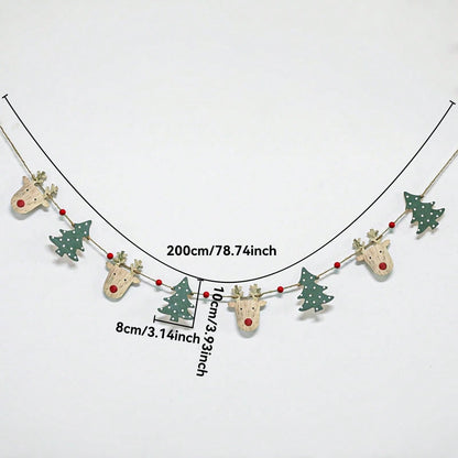 reindeer Christmas tree garland - product photo