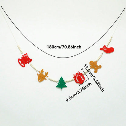 Christmas icons felt garland - product photo