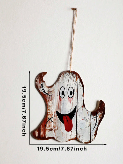 vintage ghost hanging sign - Silly Ghost option