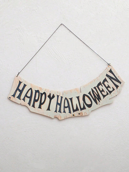 Happy Halloween banner moon pumpkins - Banner Only option