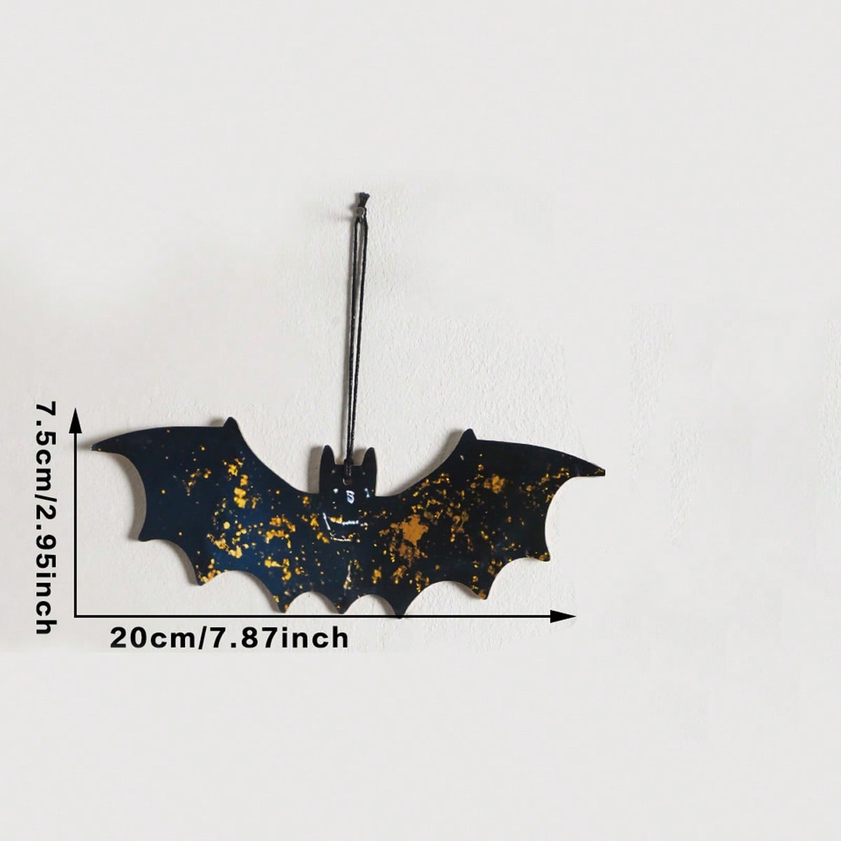 bat moon pumpkin hanging decor - 1 Bat option
