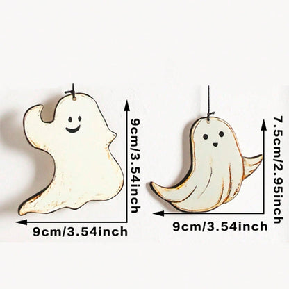 Halloween moon ghost door hanging set - 2 Ghosts option