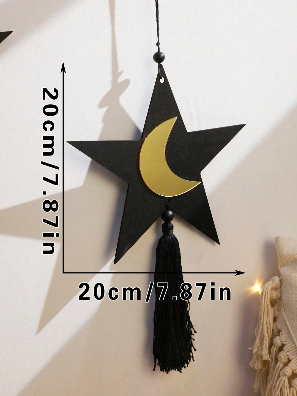 star and crescent tassel wall hanging - Star with Crescent