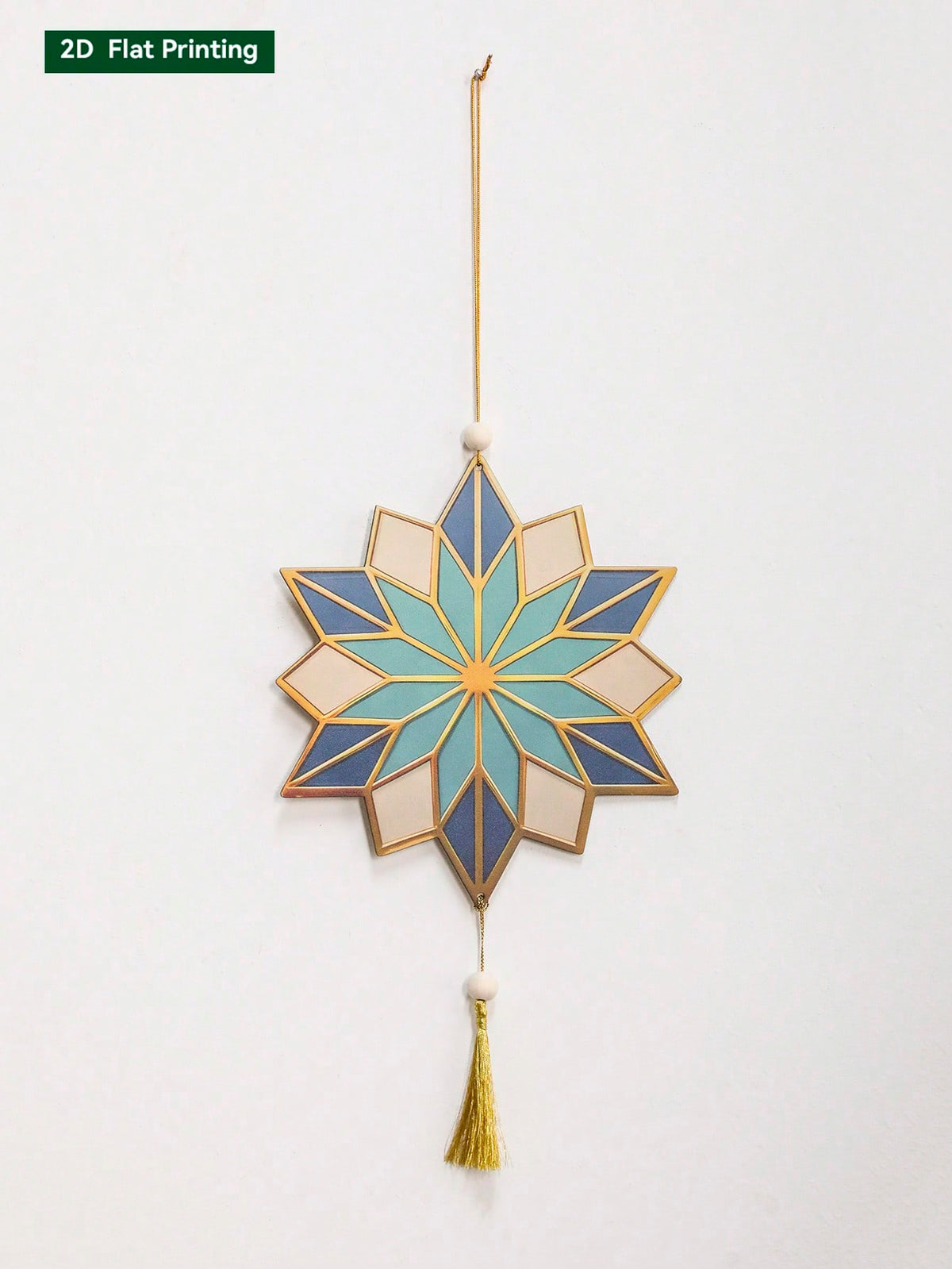 geometric star and crescent hanging ornaments - Geometric Star