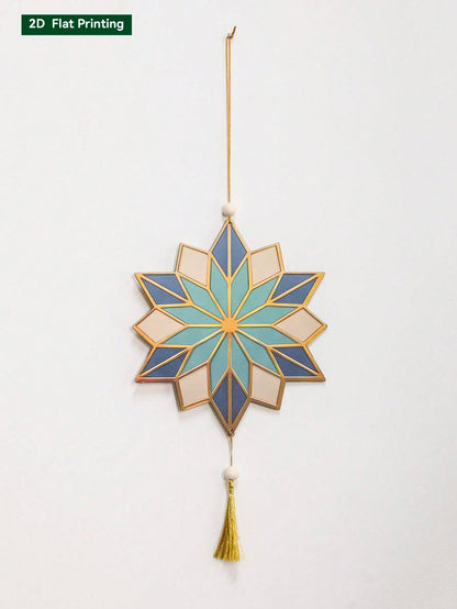 geometric star and crescent hanging ornaments - Geometric Star
