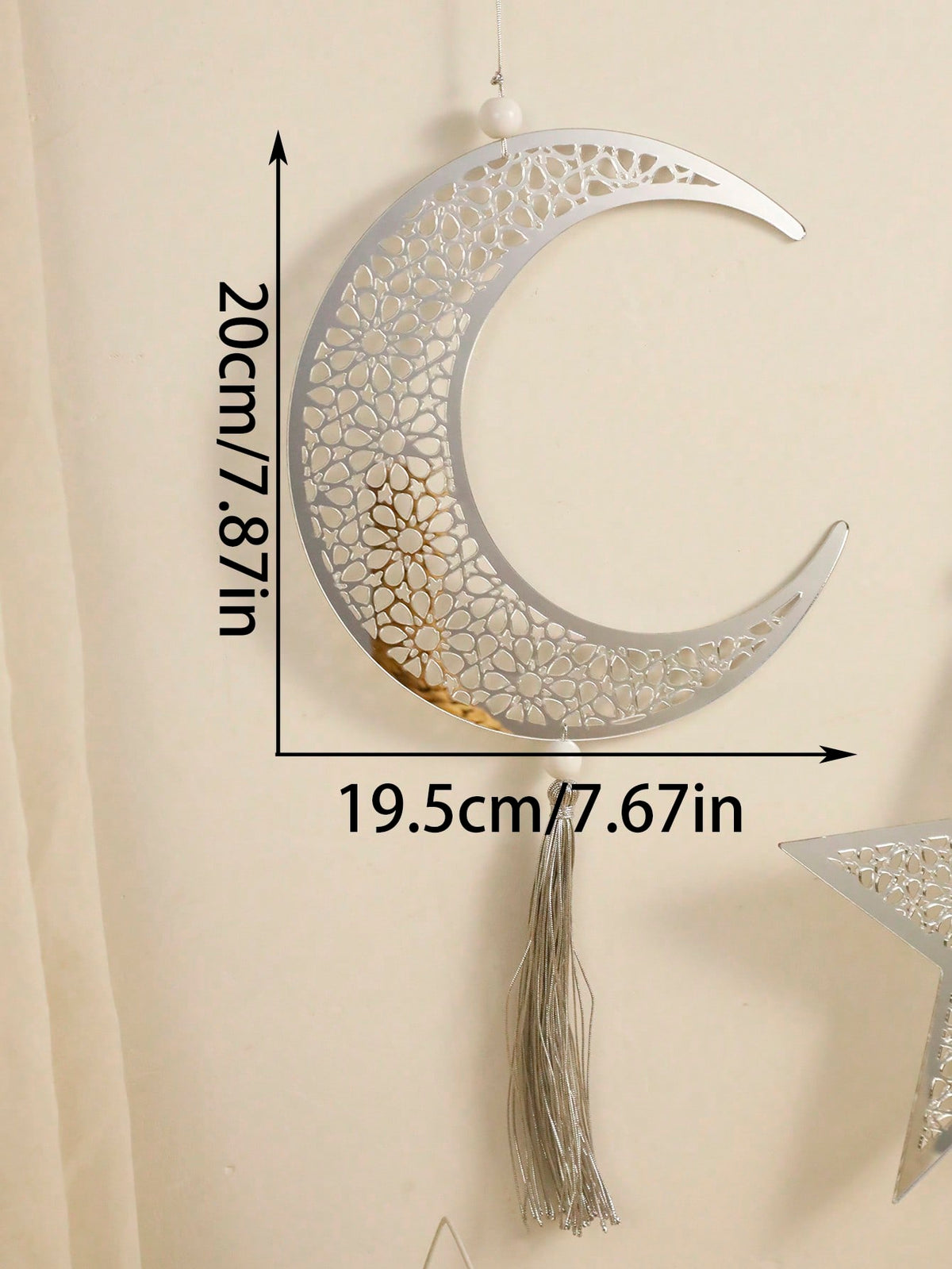 crescent moon and star tassel wall decor - Crescent Moon