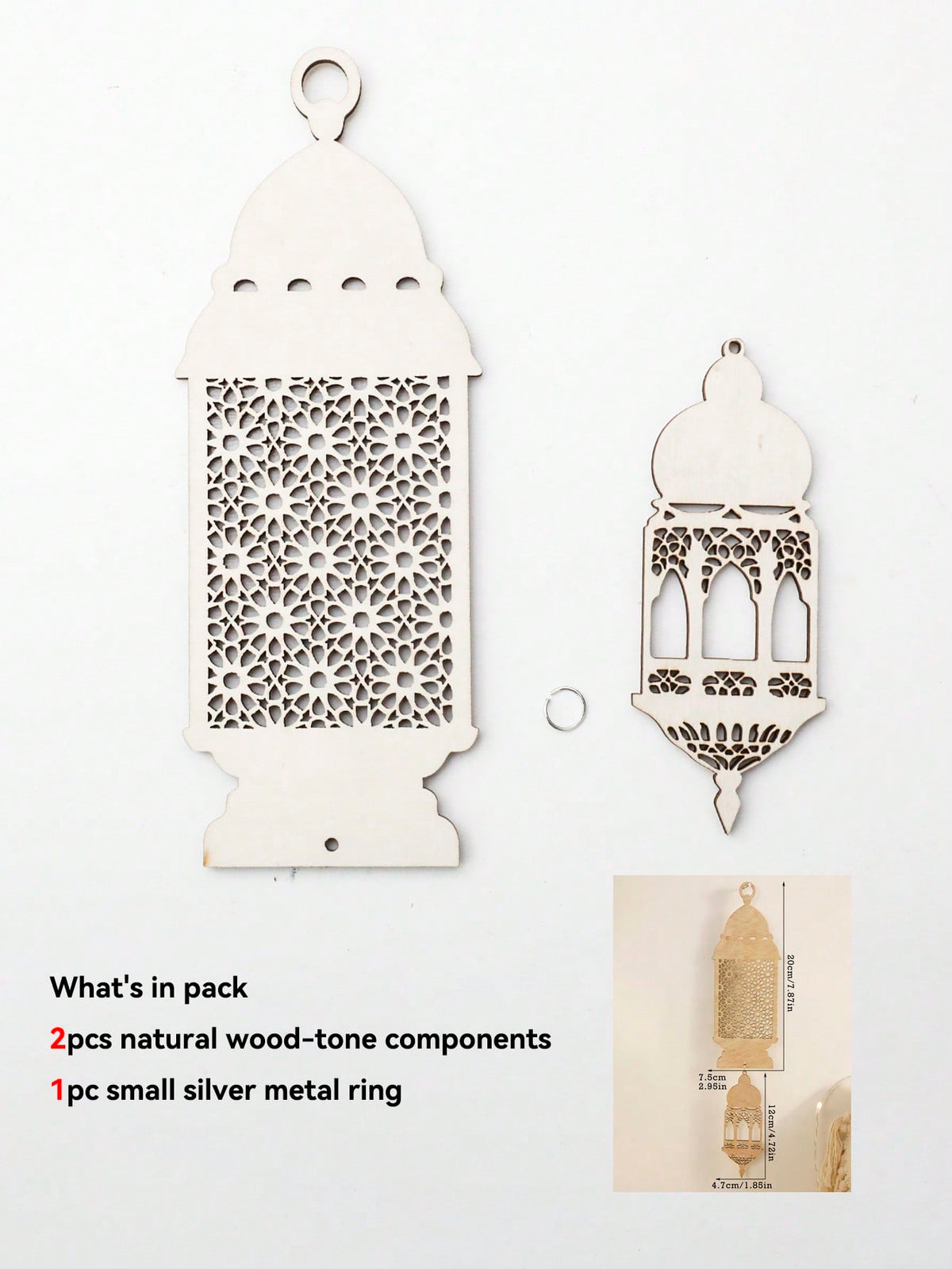 floral crescent moon and lantern wall hanging - Lantern