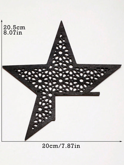 filigree crescent and star door corner decor - Star