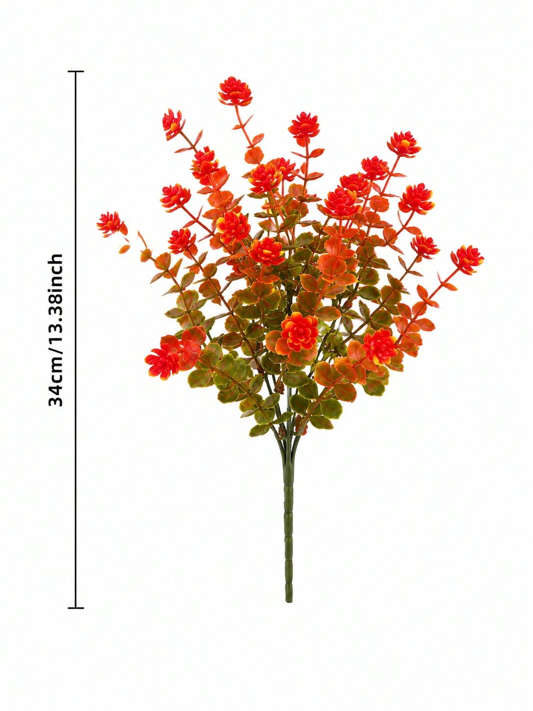 fall artificial flower bush - Red option