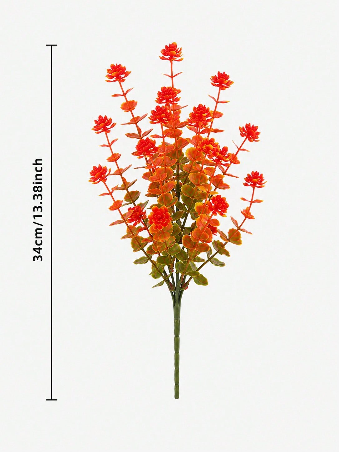 fall artificial flower bush - Red & Orange option