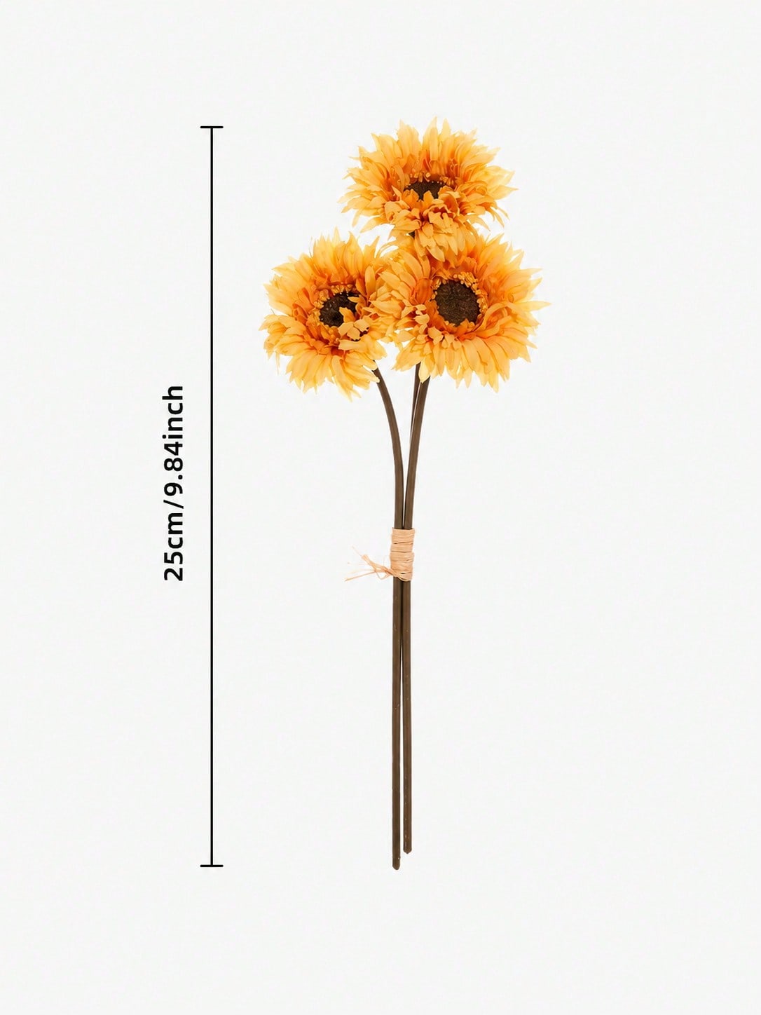 rustic artificial sunflower bunch - Yellow option