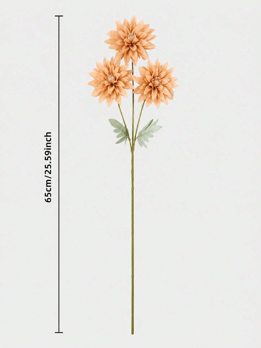 artificial dahlia stem fall - Peach option