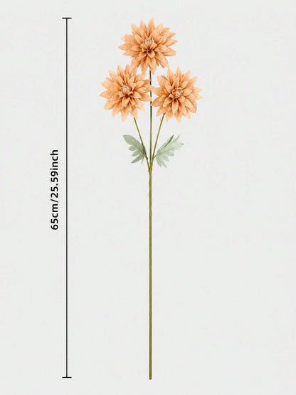 artificial dahlia stem fall - Peach option