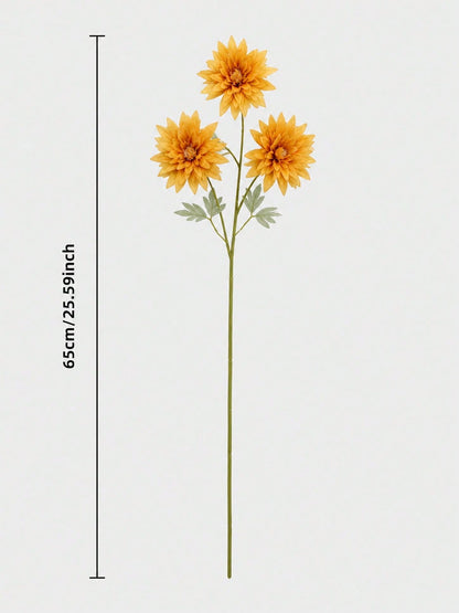artificial dahlia stem fall - Yellow option