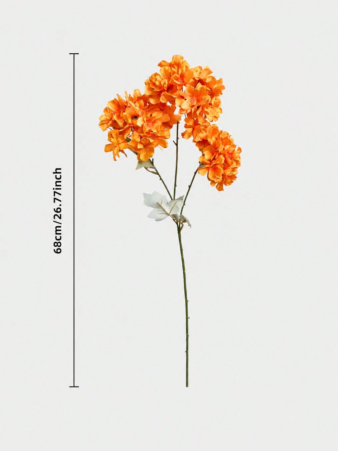 artificial hydrangea stem fall - Orange option