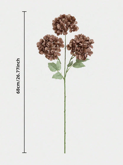 artificial hydrangea stem fall - Brown option