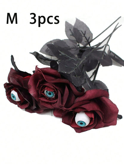 eyeball rose artificial flowers - 3 Stems option